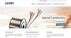 Desktop Screenshot of leoni-special-conductors.com